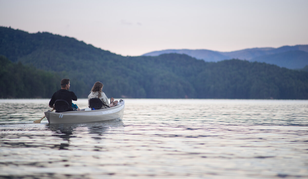 Sunset Canoeing on Lake James